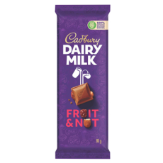 Cadbury Fruit & Nut Chocolate Slab 80g